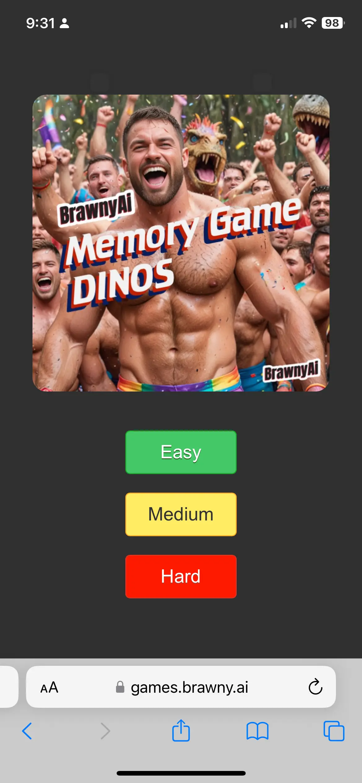 BrawnyAi's Memory Game - Dinos