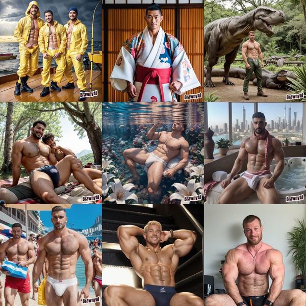 Hunk du Jour: A Visual Voyage with BrawnyAi's Dynamic Hunks