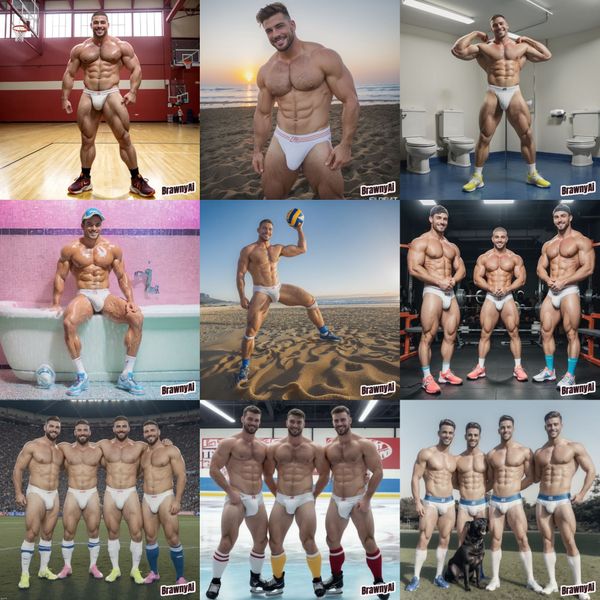 Hunk du Jour: Back with a Bang! An Eclectic Mix of BrawnyAi's Finest